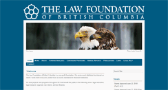 Desktop Screenshot of lawfoundationbc.org